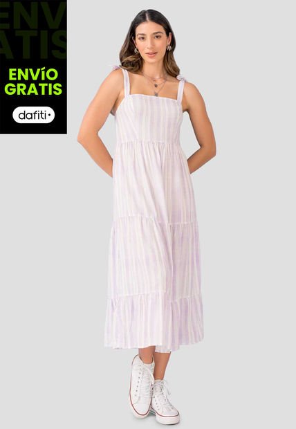 Vestido Largo Mujer Lila Rutta 101721