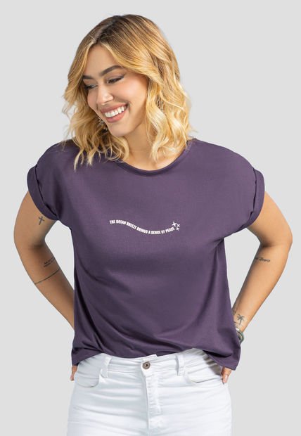 Camiseta Mujer Vinotinto Rutta 107957