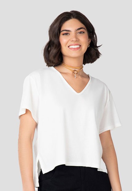 Camiseta Mujer Marfil Rutta 5625