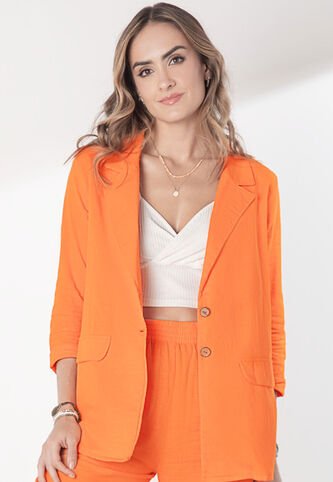 Blazer Mujer Naranja Rutta 5450 Rutta