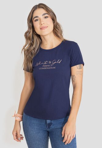Camiseta Mujer Azul Navy Rutta 106881 Rutta