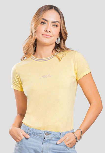 Camiseta Mujer Amarillo Pastel Rutta 107379