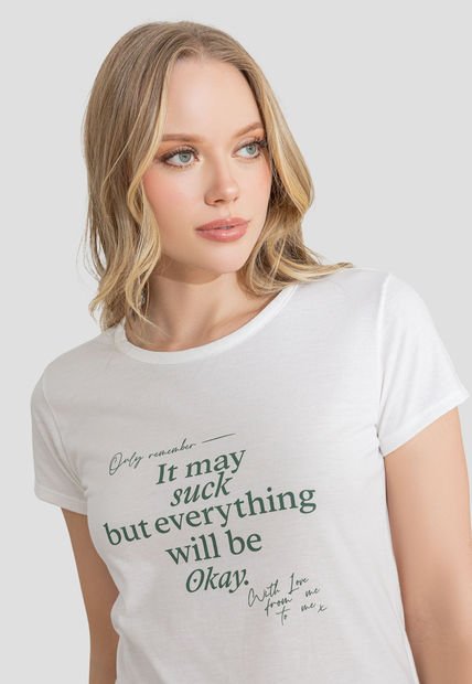 Camiseta Mujer Marfil Rutta 106882