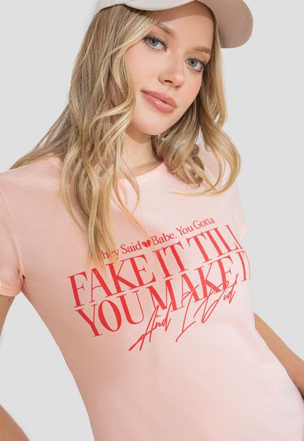 Camiseta Mujer Palo De Rosa Rutta 106884