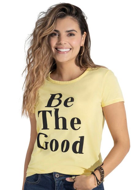 Camiseta Mujer Amarillo Pastel Rutta 96979