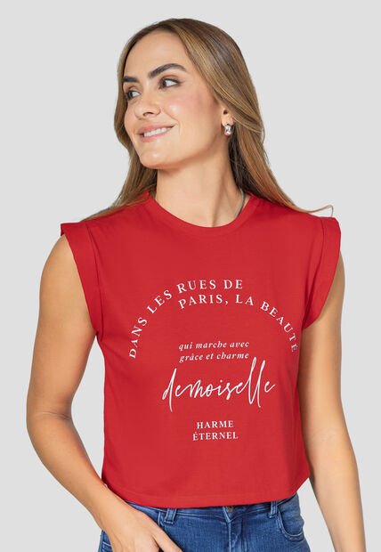 Camiseta Mujer Rojo Rutta 106114