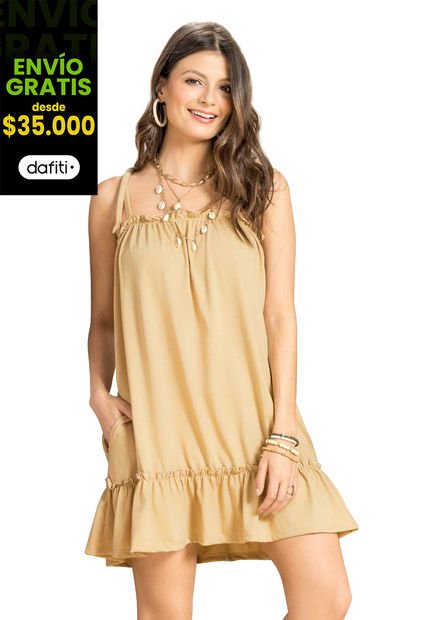 Vestido Mujer Beige Rutta 100180