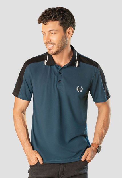 Polo Hombre Azul Petroleo Rutta 105955