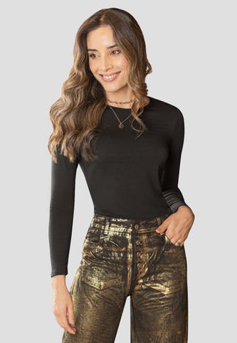 Camibuzo Mujer Negro Rutta 7724 Rutta