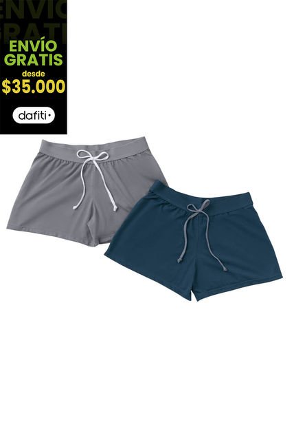 Short Paq X2 Mujer Multicolor Rutta 3738