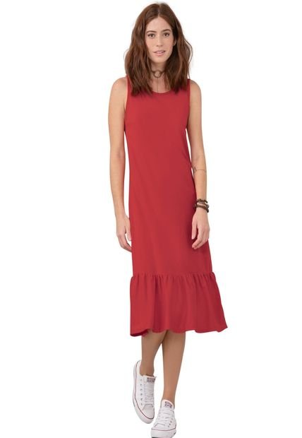 Vestido Largo Para Mujer Rojo Rutta