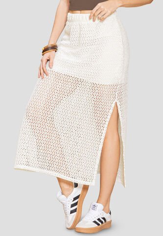 Falda Larga Mujer Crudo Rutta 110713 Rutta