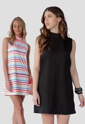 Vestido Paq X2 Mujer Multicolor Rutta 6900