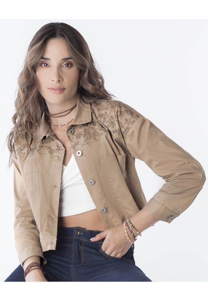 Chaqueta Mujer Beige Rutta 9754