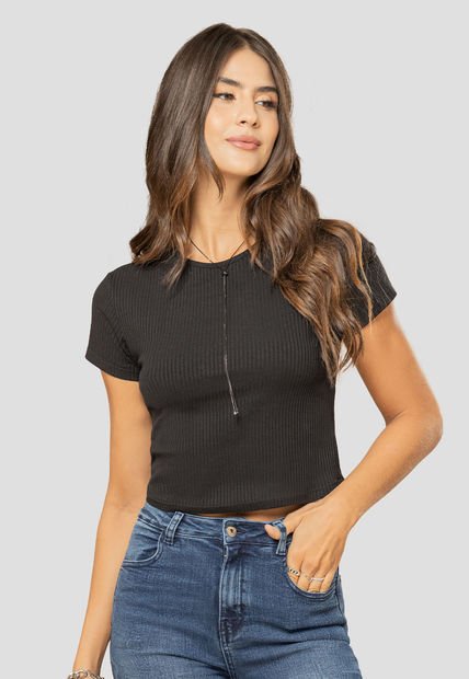 Camiseta Mujer Negro Rutta 104496