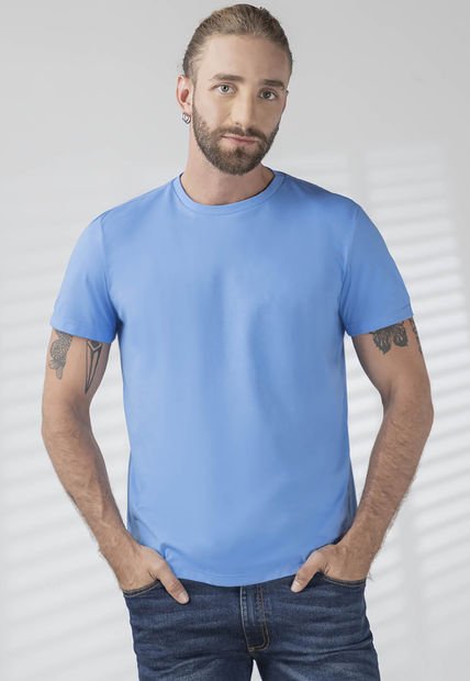 Camiseta Hombre Azul Rutta 6323