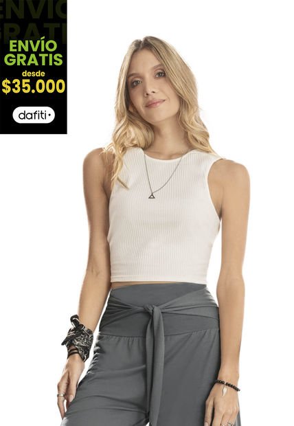 Crop Top Mujer Marfil Rutta 89270