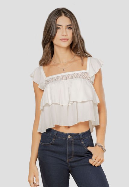Blusa Mujer Blanco Rutta 104776