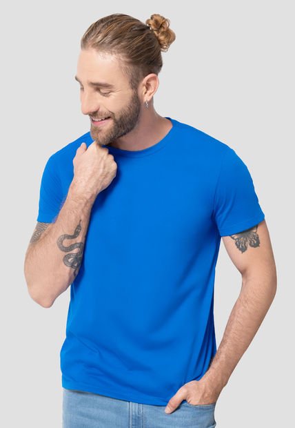Camiseta Hombre Azul Rutta 4297