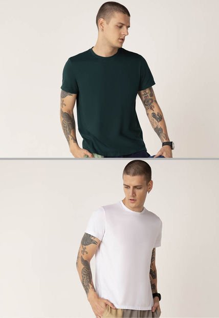 Camiseta Paq X2 Hombre Multicolor Rutta 8007