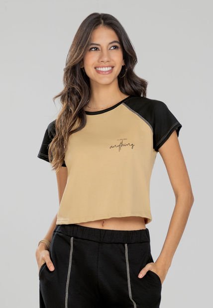 Camiseta Mujer Beige Rutta 103603