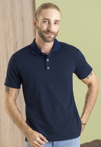 Polo Hombre Azul Navy Rutta 101209