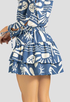 Falda Corta Mujer Estampado Rutta 107965