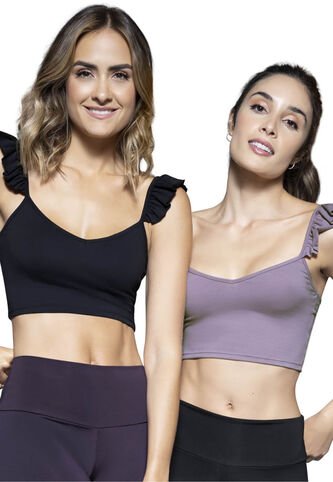 Crop Top Paq X2 Mujer Multicolor Rutta 31622 Rutta