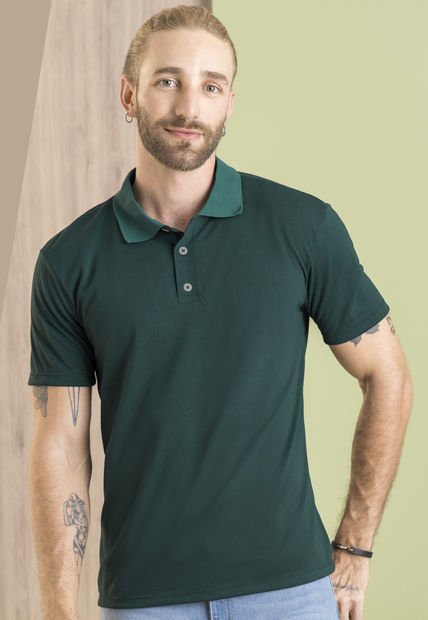 Polo Hombre Verde Botella Rutta 101209