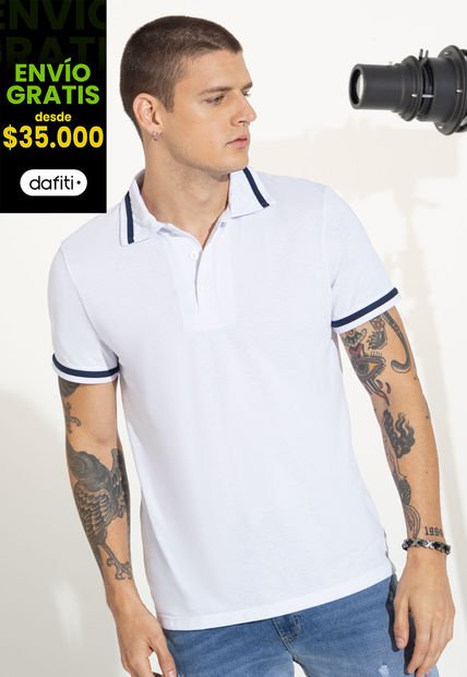 Polo Hombre Blanco 89617