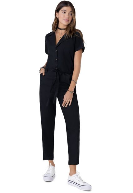 Enterizo Largo Mujer Negro 78021