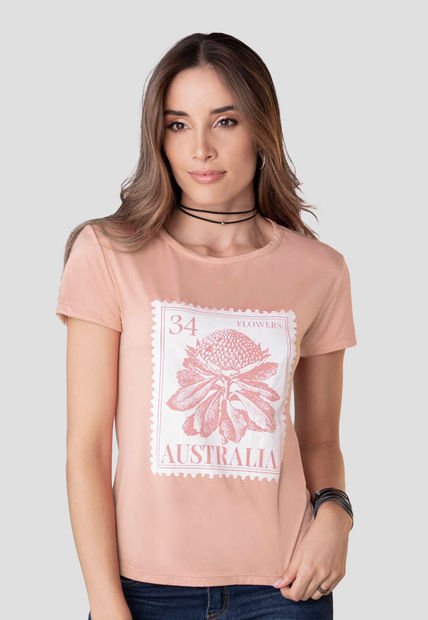 Camiseta Mujer Palo De Rosa Rutta 32670