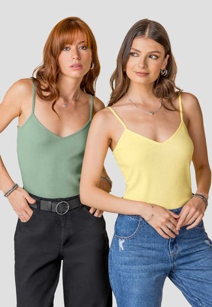 Camiseta Paq X2 Mujer Multicolor Rutta 101052