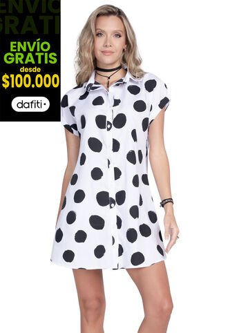 Vestido Corto Mujer Blanco 92649 Rutta