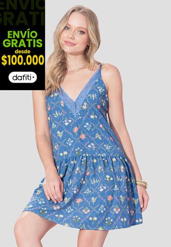 Vestido Corto Mujer Estampado Rutta 107349 Rutta