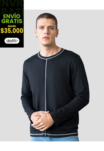 Camibuzo Hombre Negro Rutta 5309