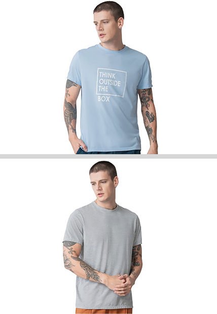Camiseta Paq X2 Hombre Multicolor Rutta 96859