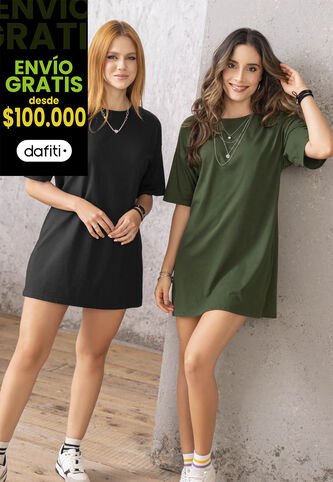 Vestido Paq X2 Mujer Multicolor Rutta 6059 Rutta