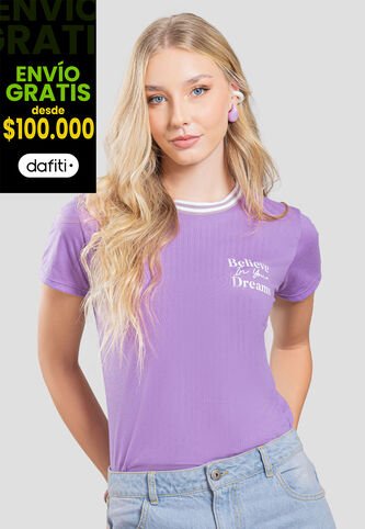 Camiseta Mujer Morado Rutta 107378 Rutta