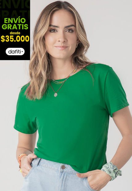 Camiseta Mujer Verde Rutta 5448