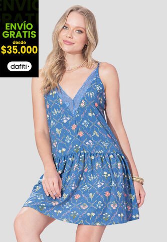 Vestido Corto Mujer Estampado Rutta 107349 Rutta