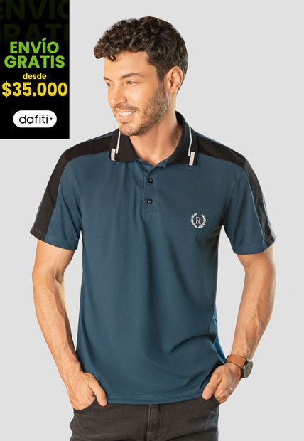 Polo Hombre Azul Petróleo Rutta 105955