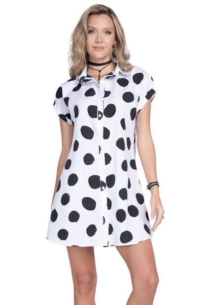 Vestido Corto Mujer Blanco 92649