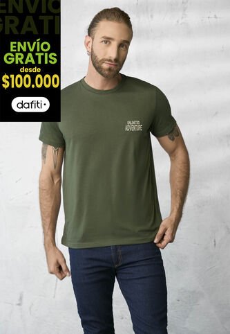 Camiseta Hombre Verde Militar Rutta 1855 Rutta