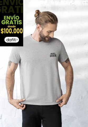Camiseta Hombre Gris Jaspe Rutta 1855 Rutta