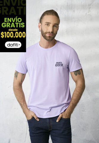 Camiseta Hombre Lila Rutta 1855 Rutta