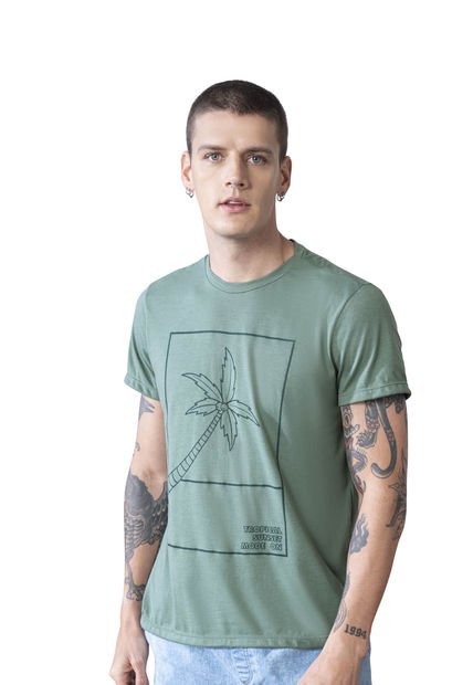 Camiseta Hombre Musgo Rutta 5300