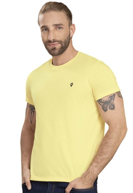 Camiseta Hombre Amarillo Pastel Rutta 89370