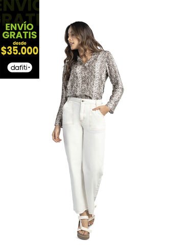 Pantalón Mujer Marfil Rutta 2774 Rutta