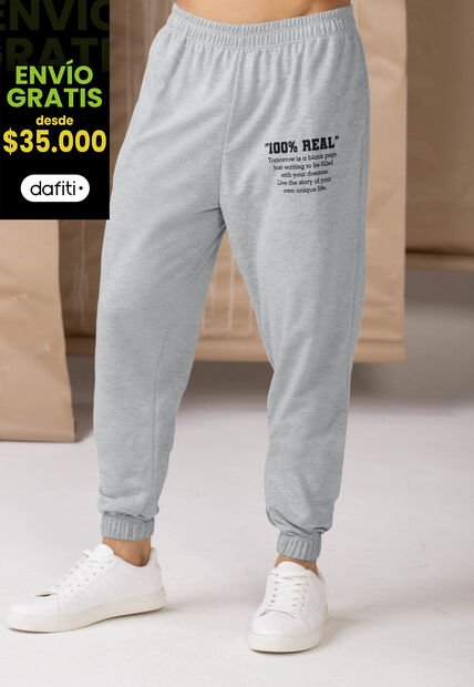 Jogger Hombre Gris Jaspe Rutta 6307